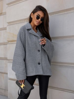 Wool coat Ziggy Striped