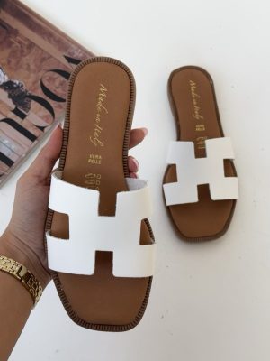 Natural leather slippers Hito