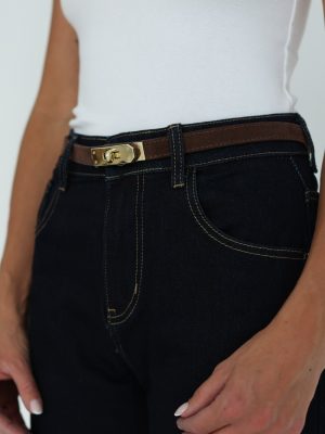 Genuine leather belt (suede) 